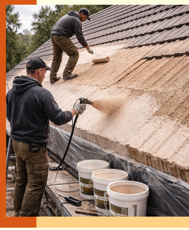 Утепление кровли жидкой пробкой в Карасук для домов и зданий