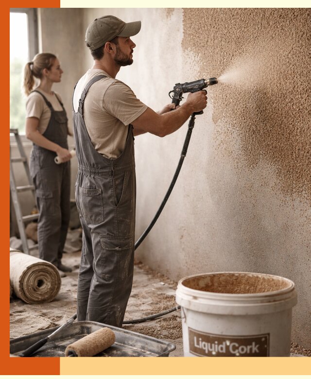 Утепление стен жидкой пробкой в Карасук эффективное и долговечное