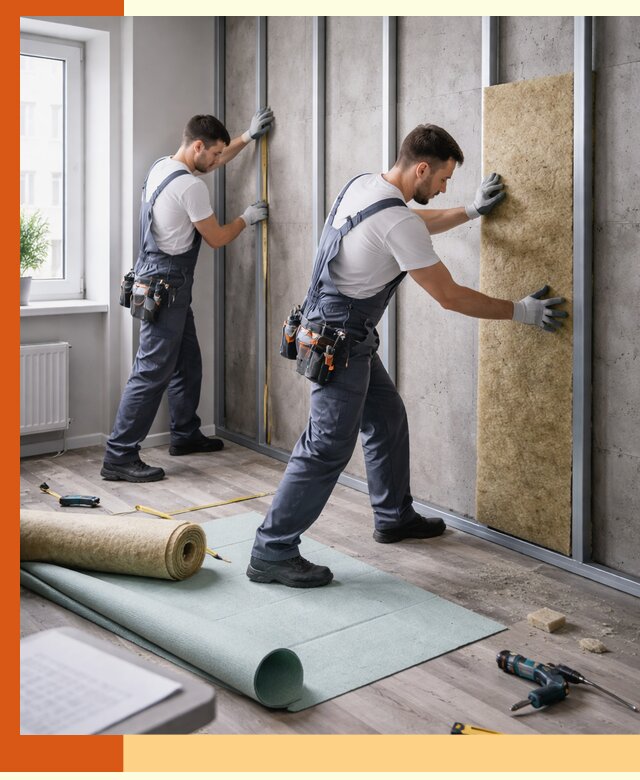 Шумоизоляция квартиры под ключ в Карасук — профессионально и гарантированно