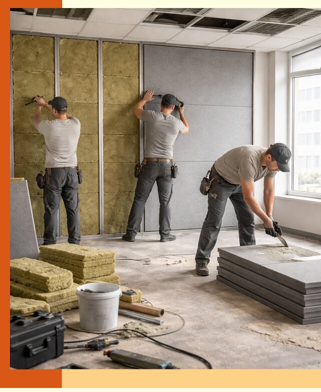 Профессиональная шумоизоляция офисов в Карасук для комфорта сотрудников