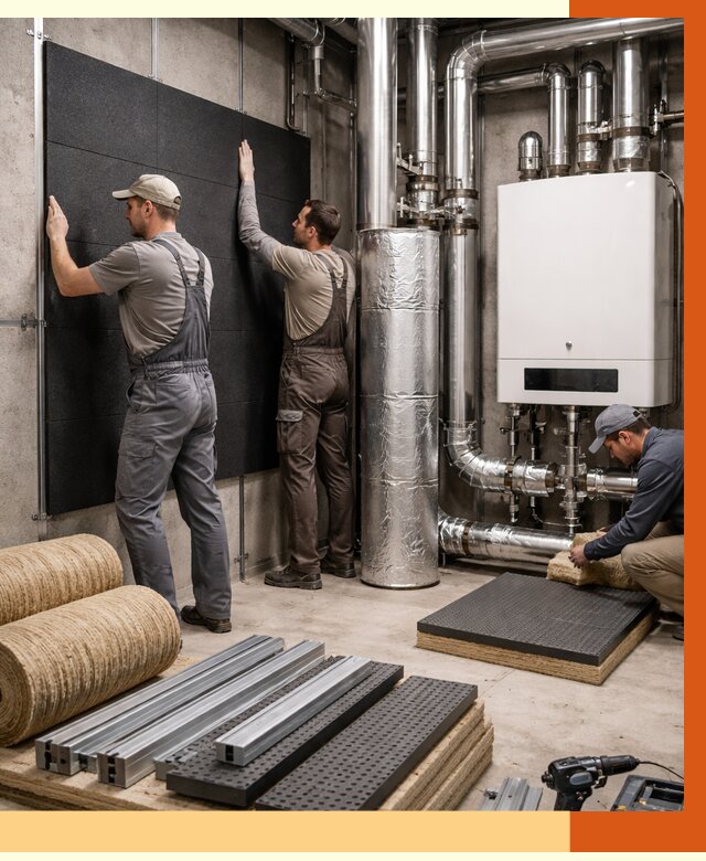 Шумоизоляция котельной в Карасук от 6602 руб. под ключ | Профессиональная звукоизоляция — ТепломастерКск