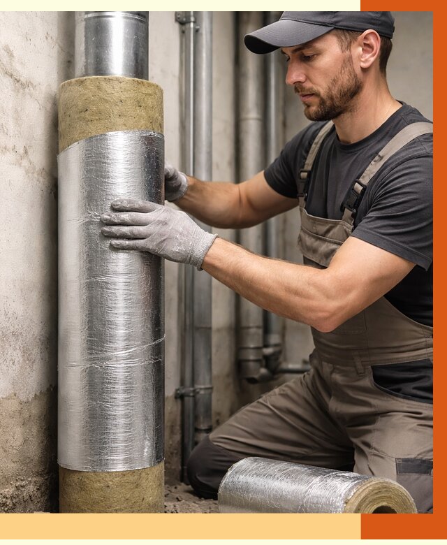 Шумоизоляция труб в Карасук от 1219 руб. — шумоподавление и звукоизоляция труб | ТепломастерКск