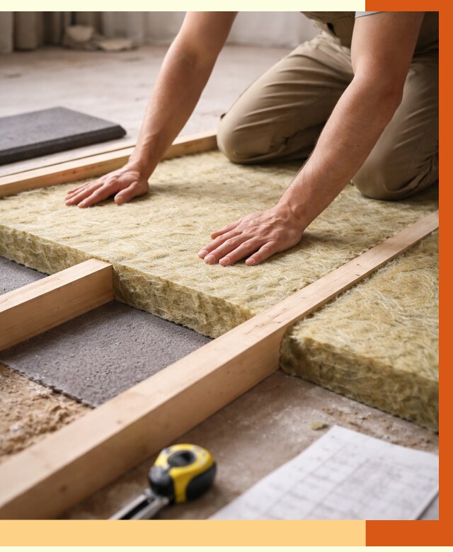 Шумоизоляция пола в Карасук от 1270 руб./м² — профессиональная звукоизоляция | ТепломастерКск