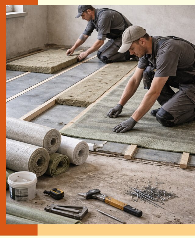 Шумоизоляция пола в Карасук — профессиональная звукоизоляция помещений