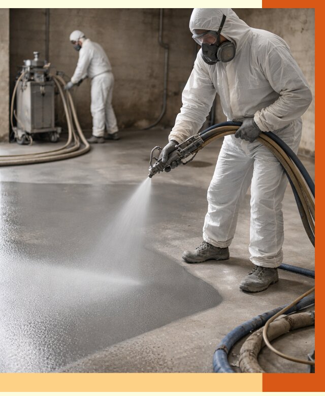 Гидроизоляция полимочевиной в Карасук от 8633 руб/м² — напыление полимерной гидроизоляции | ТепломастерКск