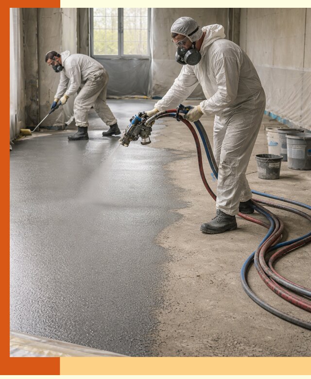 Гидроизоляция полимочевиной полов и конструкций в Карасук