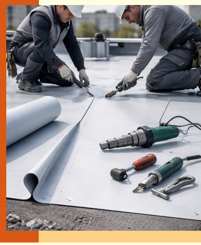 Гидроизоляция мембранной кровли в Карасук: монтаж и ремонт быстро