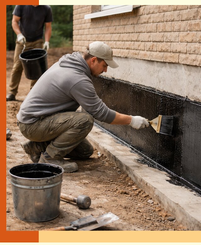 Гидроизоляция цоколя домов и зданий в Карасук эффективными методами