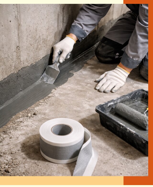 Гидроизоляция швов и герметизация стыков в Карасук от 1270 руб. | ТепломастерКск