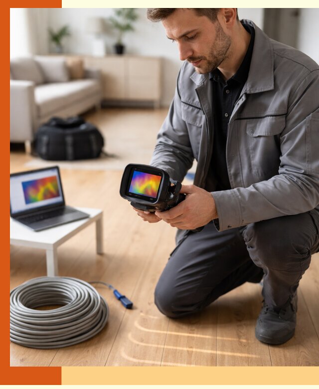 Тепловизионное обследование тёплого пола в Карасук для точной диагностики