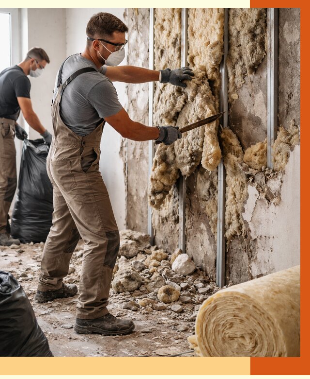 Демонтаж старого утеплителя в Карасук от 3555 руб. — работы под ключ | ТепломастерКск