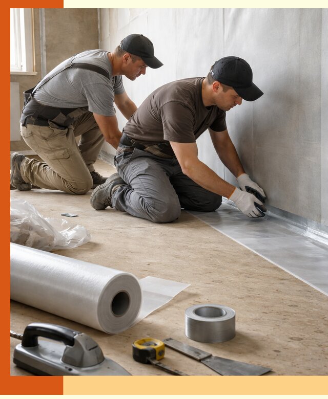 Монтаж пароизоляции для дома и помещений в Карасук