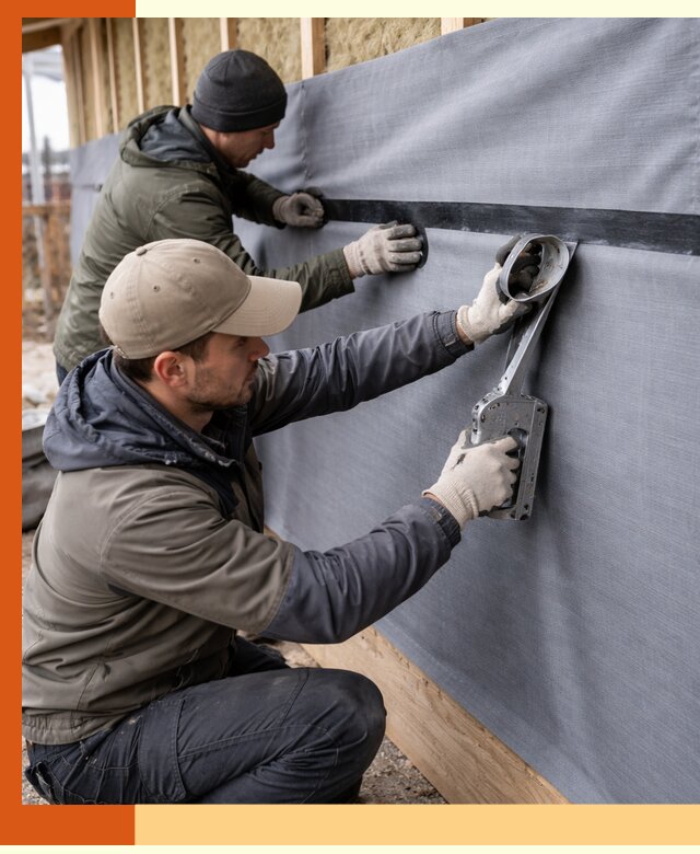 Монтаж ветроизоляции зданий и конструкций в Карасук