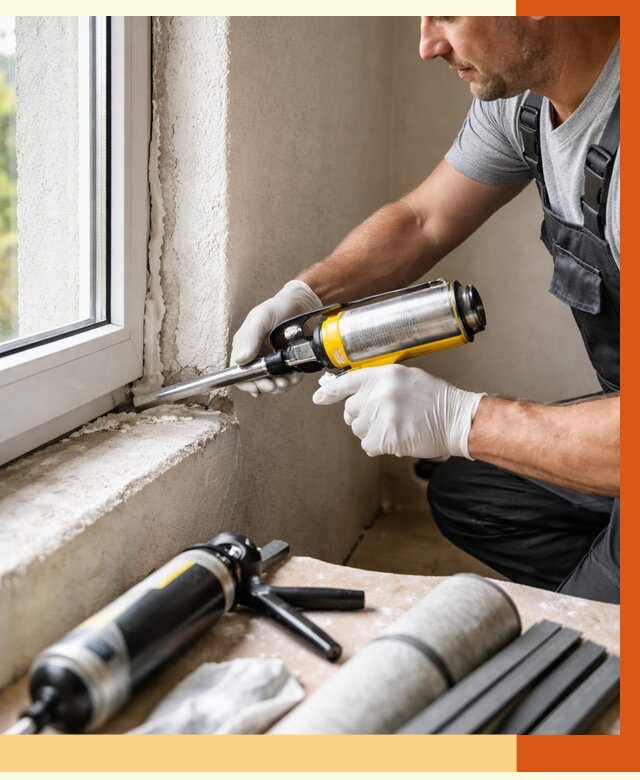 Герметизация стыков и примыканий в Карасук от 1219 руб. под ключ | ТепломастерКск