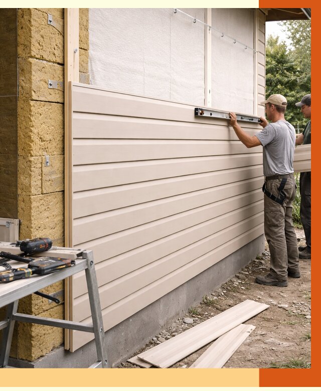 Монтаж сайдинга после утепления в Карасук от 1879 руб. — обшивка и облицовка | ТепломастерКск